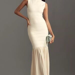 BLITHE Fitted Twofer Maxi Dress
